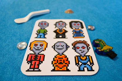 6 Stickers Pixel Art "GHOULIES"